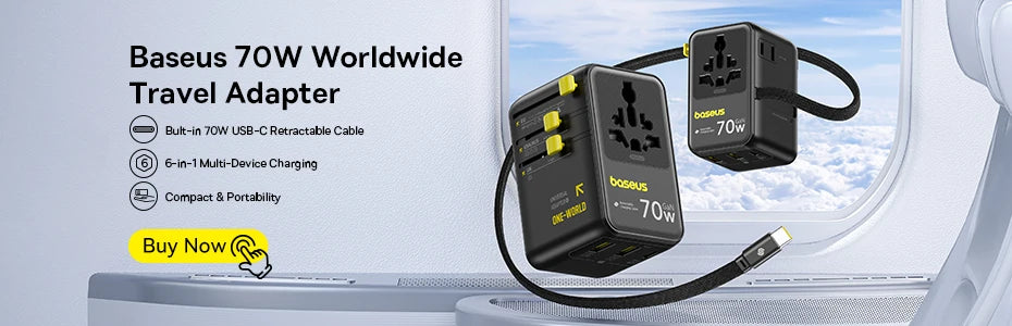 30W Desktop Power Strip with 3 AC Outlets and 4 USB Ports