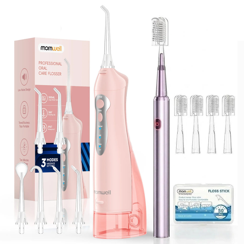Portable Water Flosser and Electric Toothbrush Oral Care Set