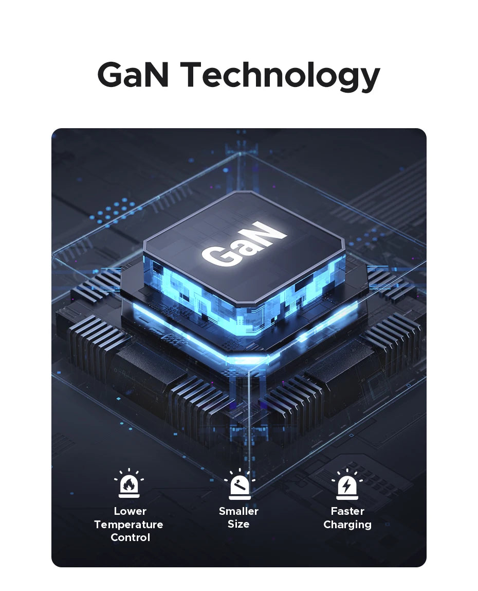 8-in-1 GaN Power Strip with 20W USB-C Fast Charging