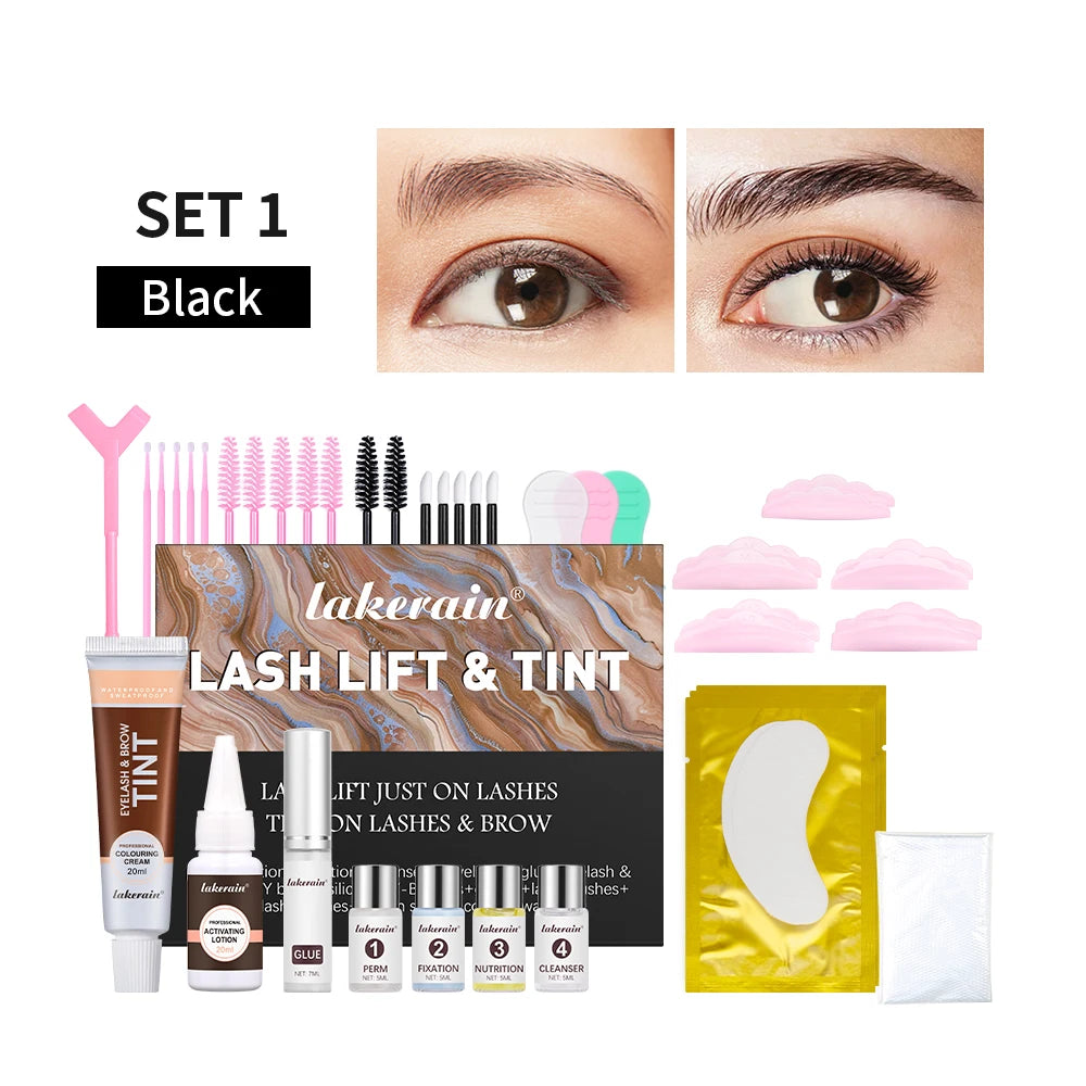 Professional Eyelash Lift and Eyebrow Tinting Kit