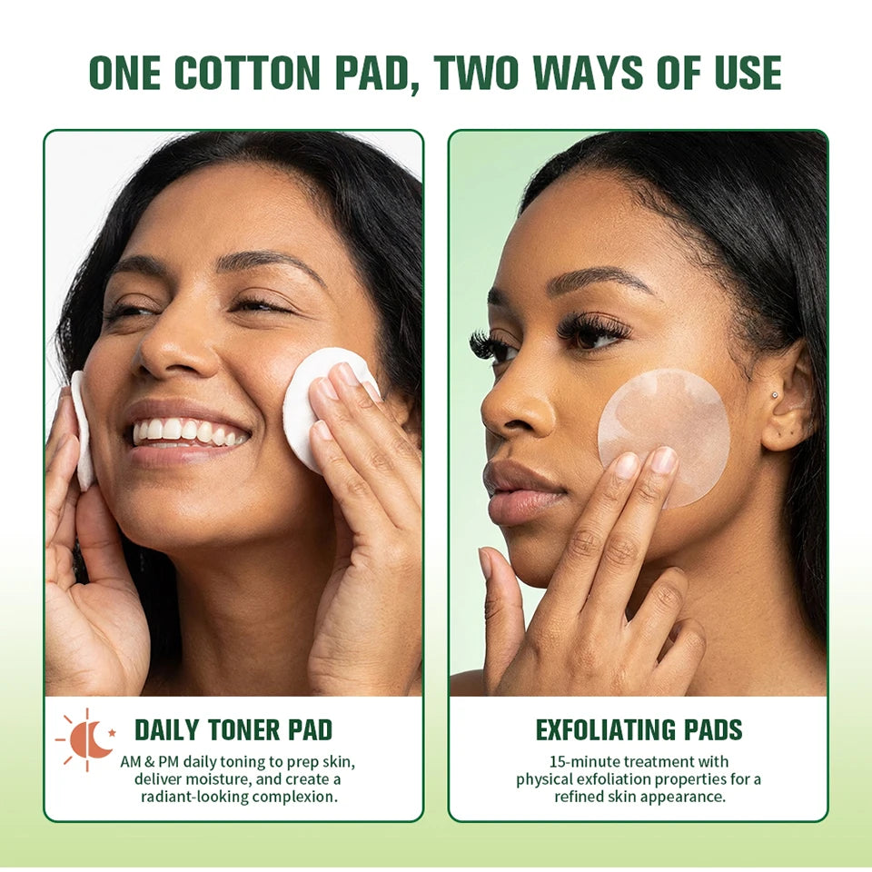 Toning and Brightening Facial Skincare Pads