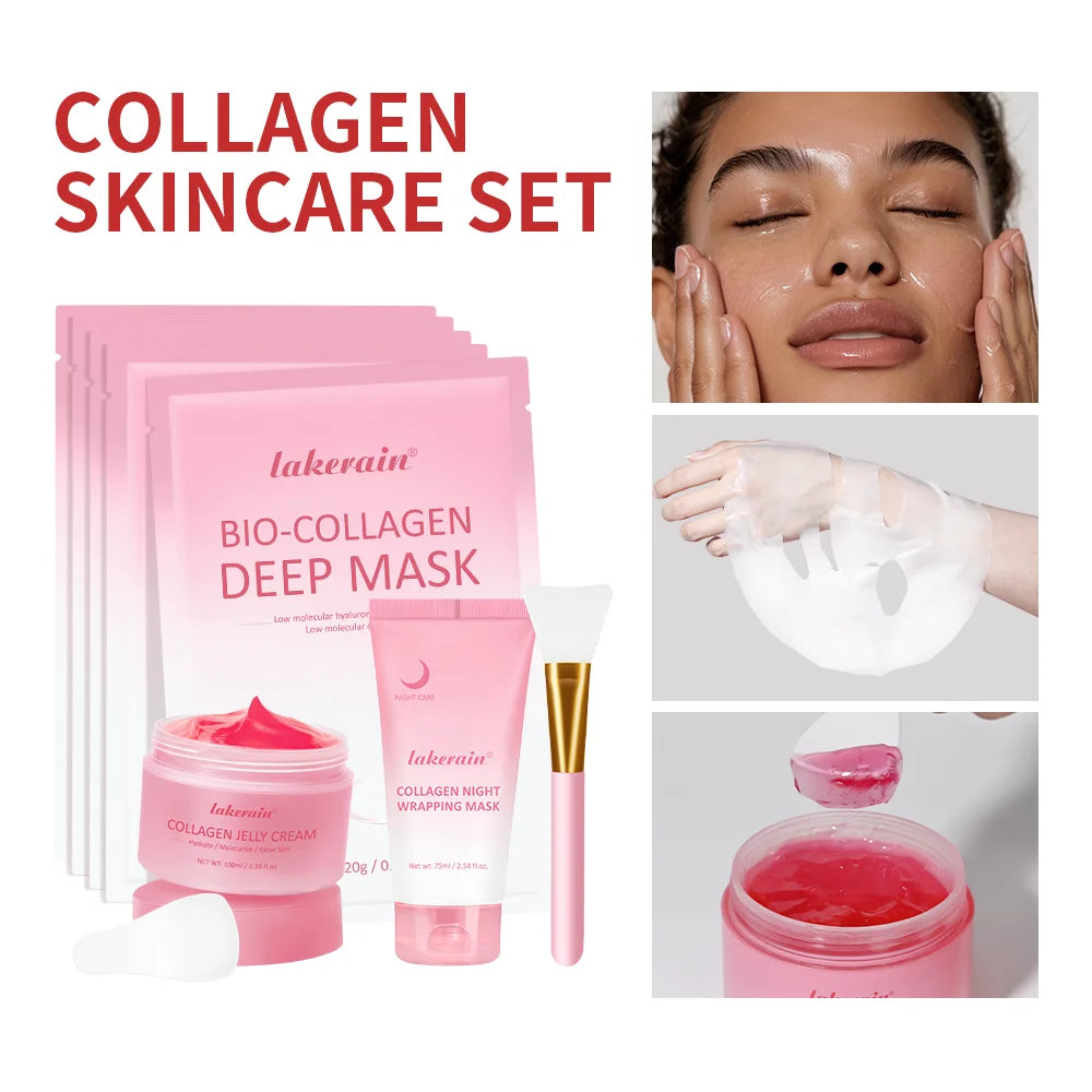 Collagen Face Skincare Set for Deep Nourishment and Hydration