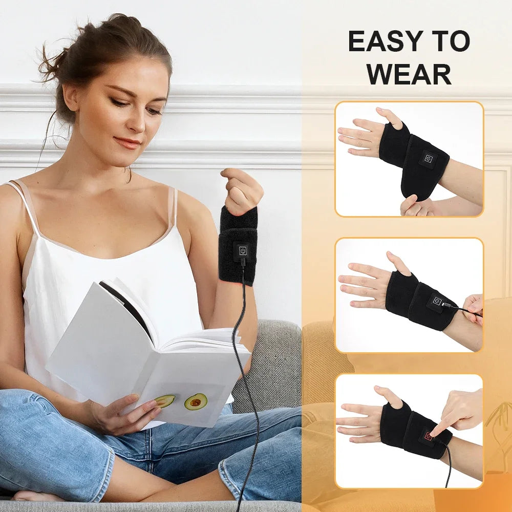 Infrared Red Light Therapy Wrist Brace for Joint Pain Relief - 4