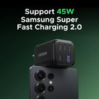 45W GaN Fast Wall Charger with 5 USB Ports