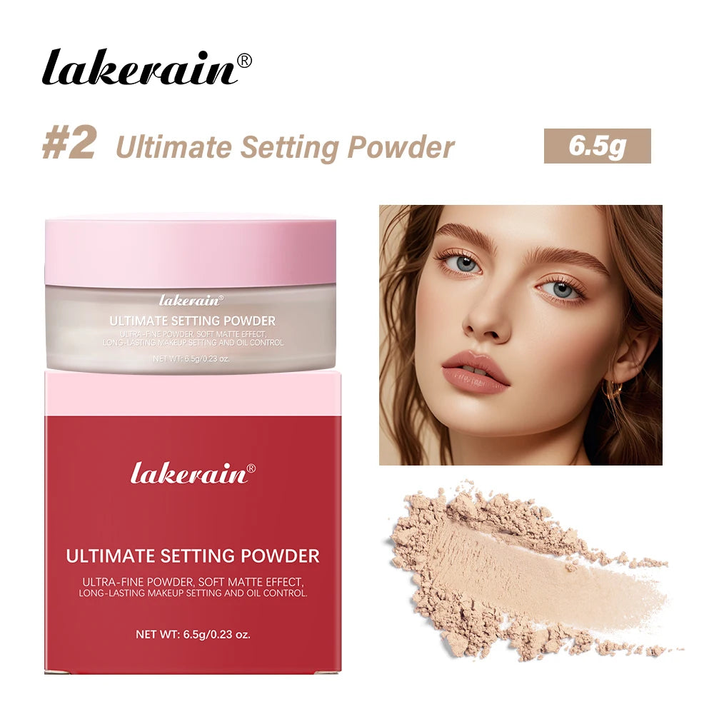 Matte Finishing Loose Baking Setting Powder for Long-Lasting Wear