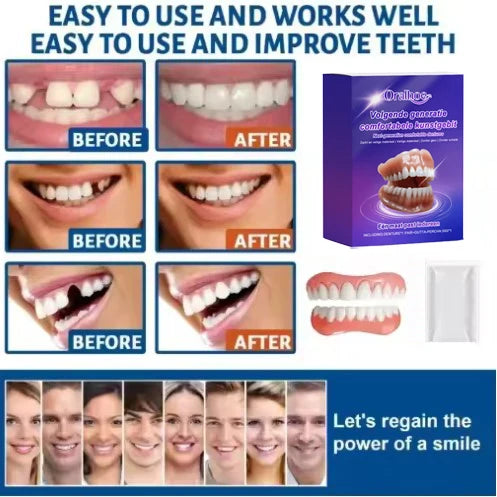 Snap-On Silicone Denture Kit for Instant Natural Smile - 3