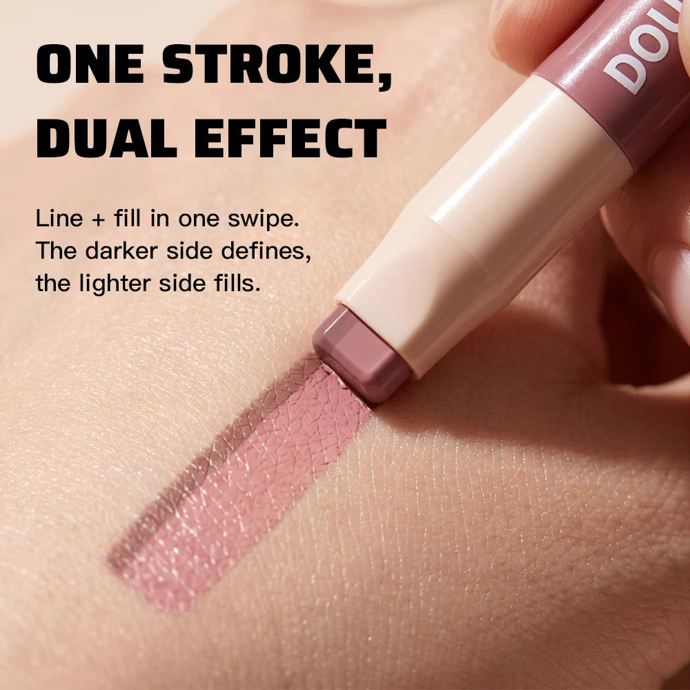 2-in-1 Dual Ended Lip Contour Liner and Hydrating Matte Gloss - 12