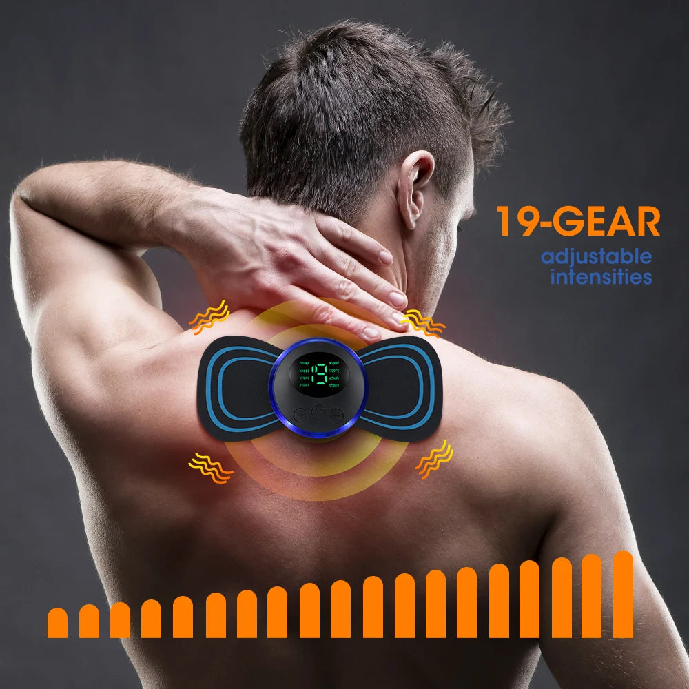 Portable Electric Muscle Massage Patch with Remote