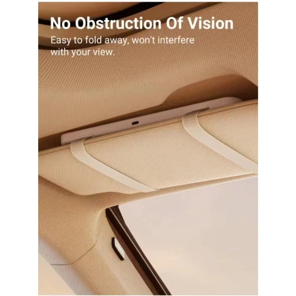 Rechargeable LED Car Sun Visor Makeup Mirror