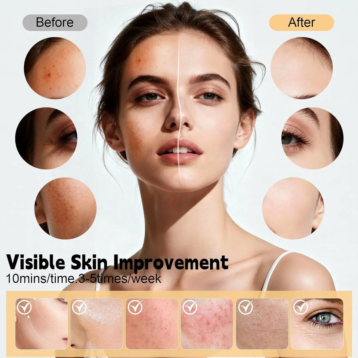 7-Color LED Silicone Facial Light Therapy Mask