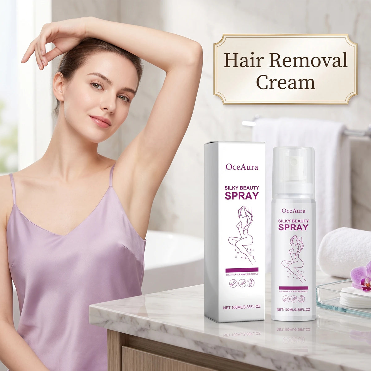 Gentle Painless Hair Removal Mousse Spray