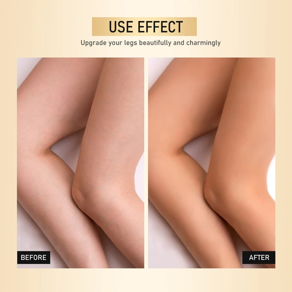 Waterproof Leg Makeup Foundation with Application Glove