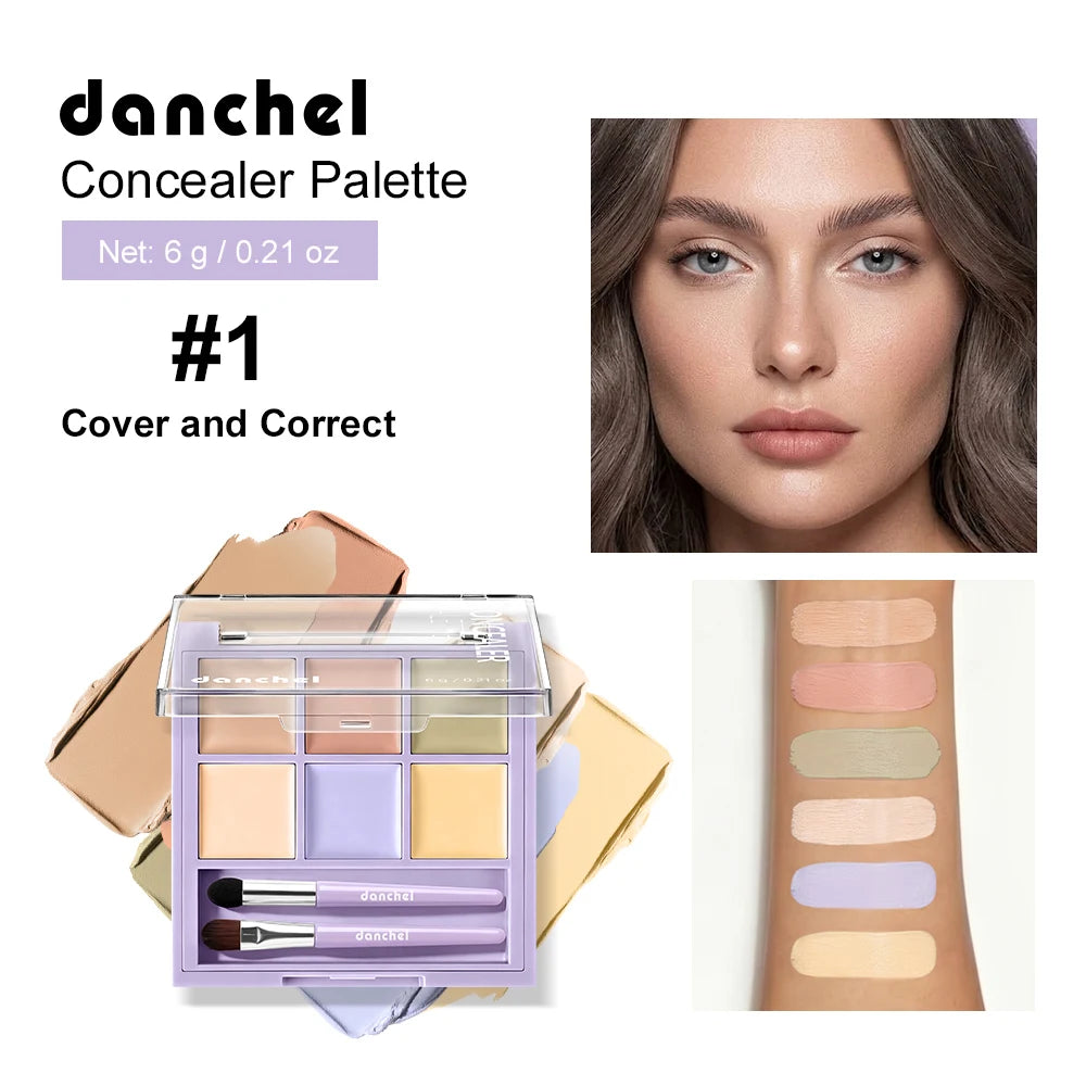 6-Color Face Concealer and Color Correcting Palette