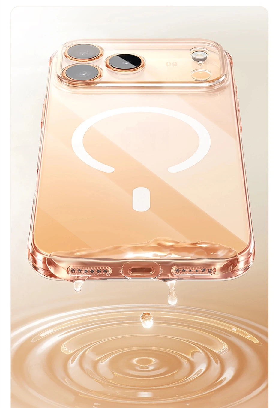 Magnetic Transparent Protective Case for iPhone