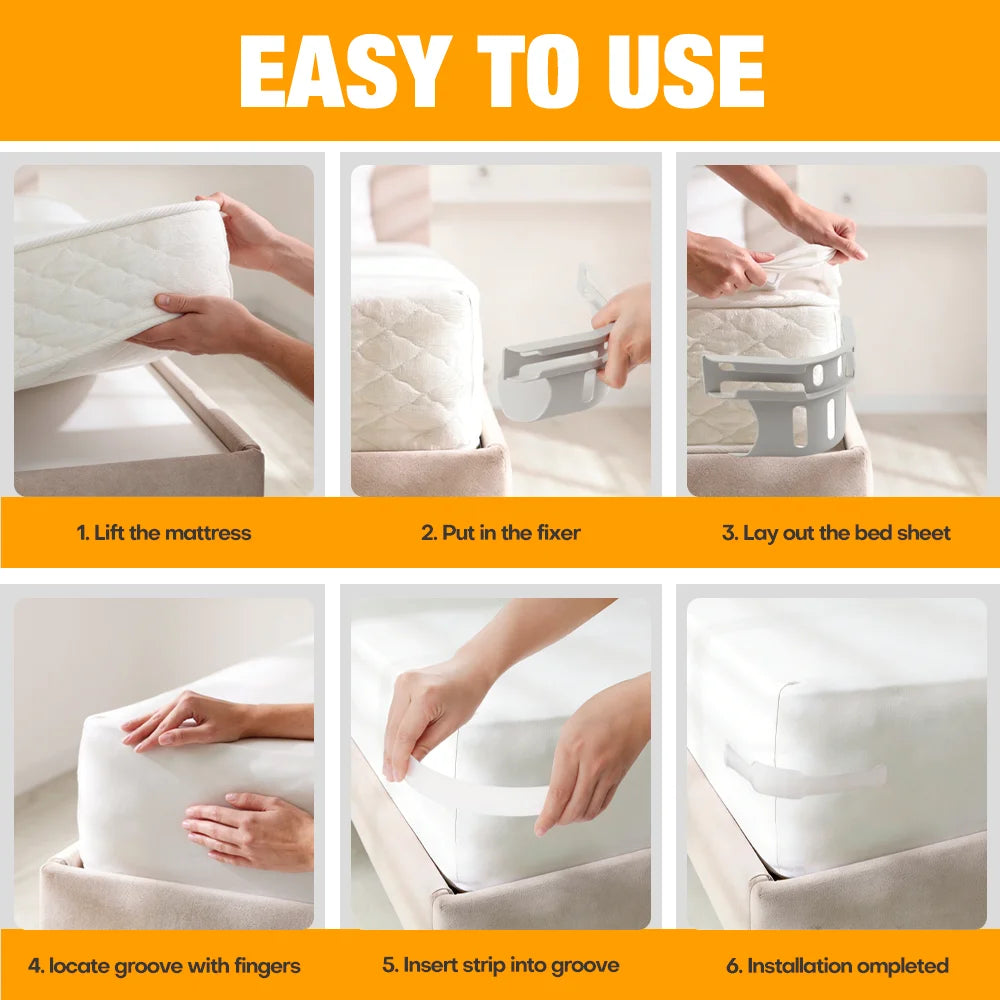 Non-Slip Bed Sheet Fastener Clips for Fitted Sheets