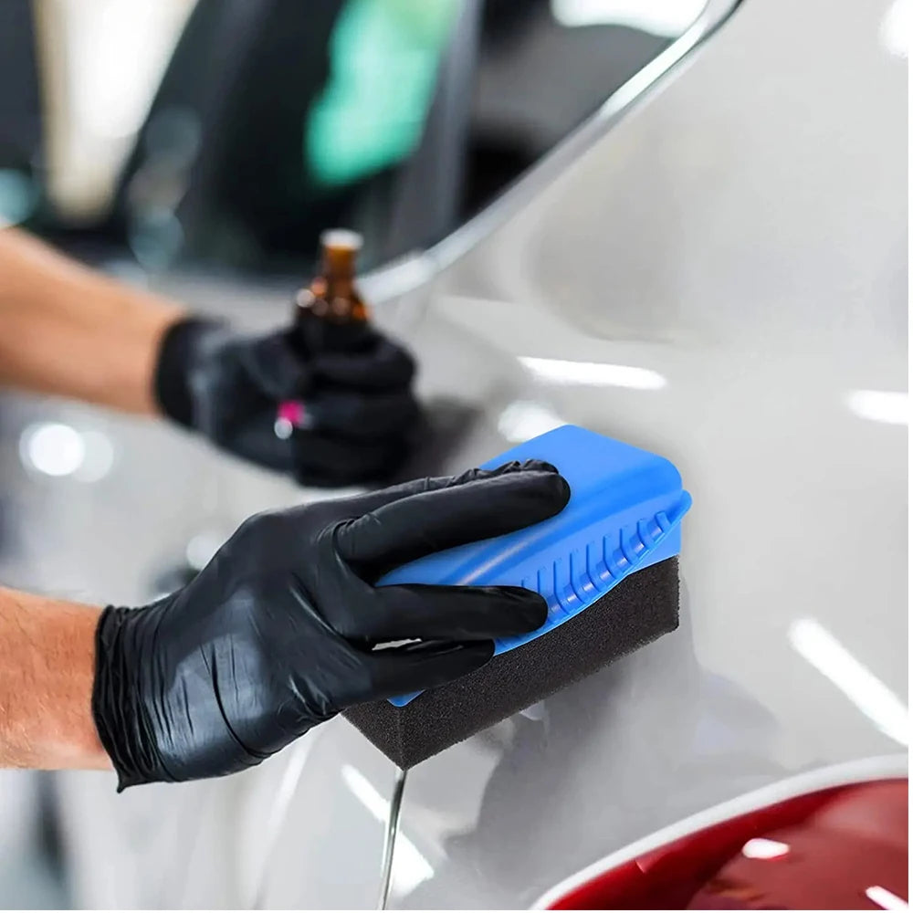 Ergonomic Car Tire Shine Applicator with Protective Case