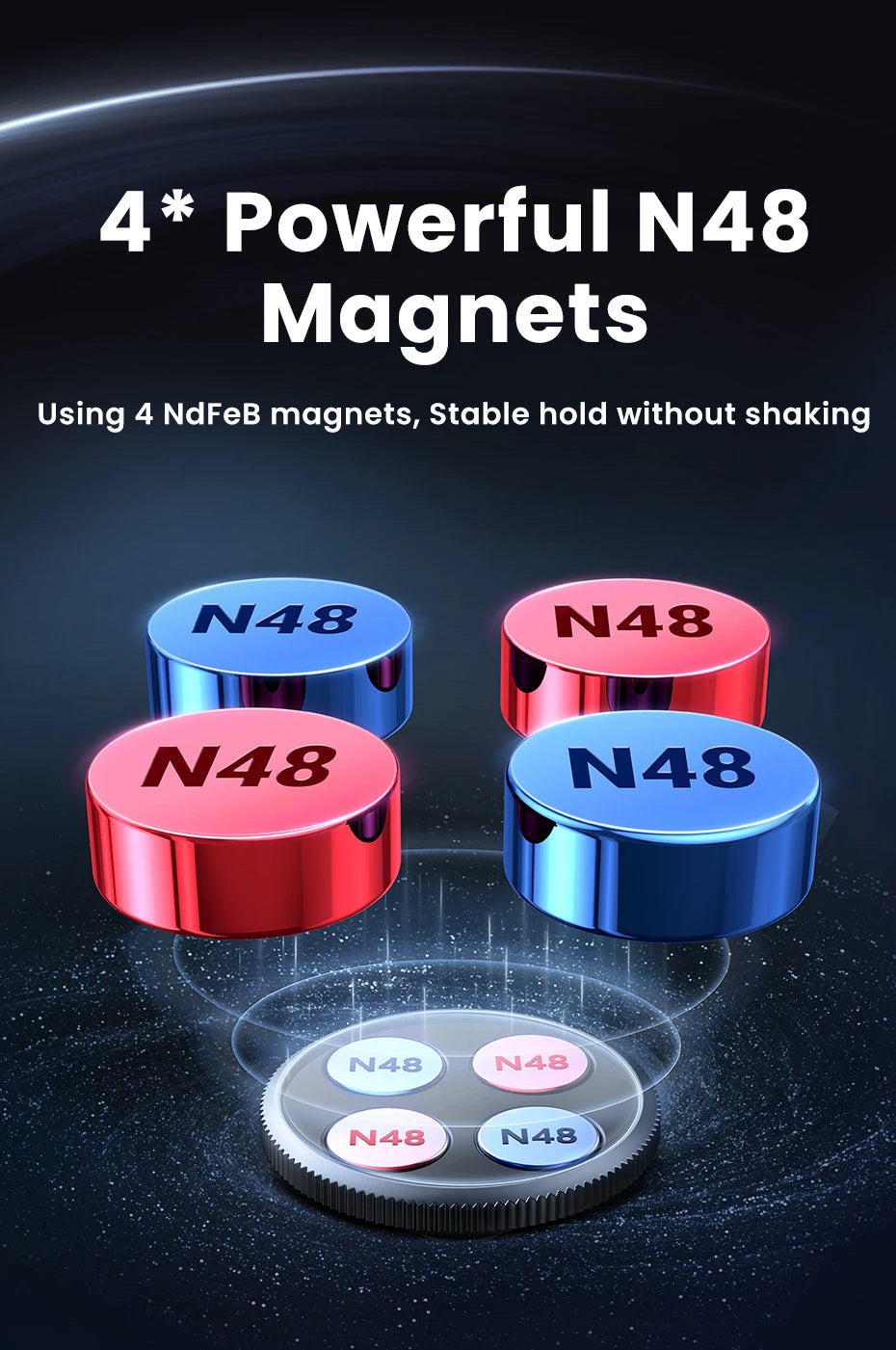 Magnetic Dashboard Car Phone Holder Mount