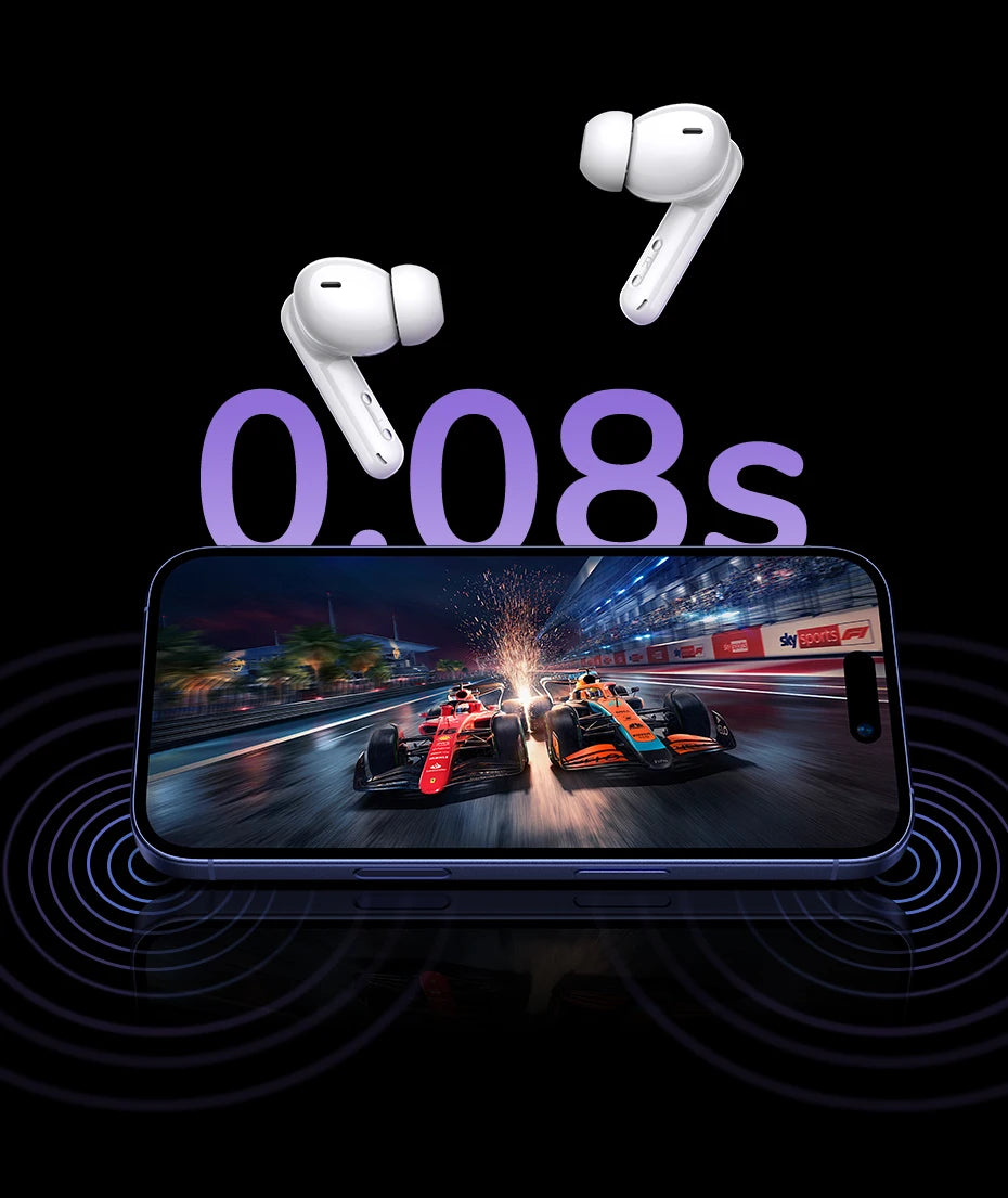 Smart Touchscreen Noise Cancelling Wireless Earbuds with Bluetooth 5.4 - 26