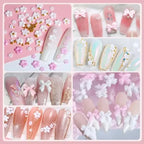 3D Mixed Bowknot and Flower Nail Art Decoration Set