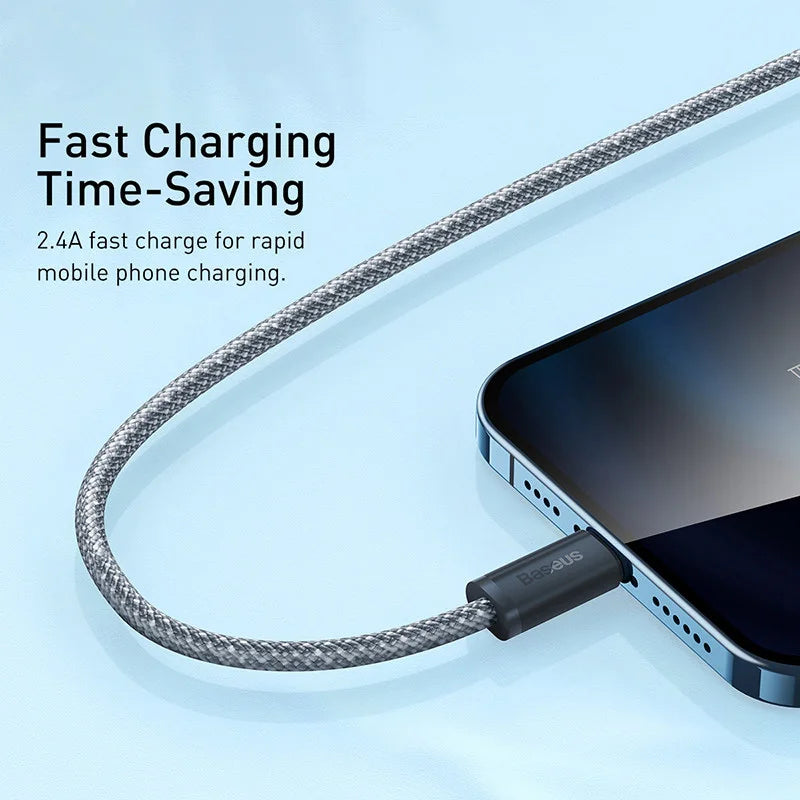2.4A Fast Charging Data Cable for iPhone - 3