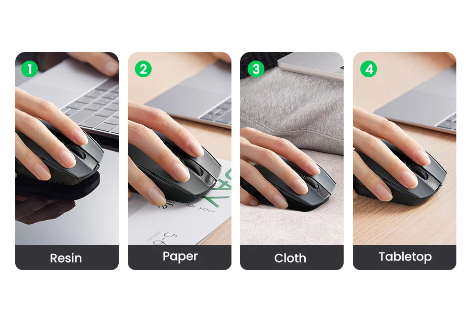 Ergonomic Dual-Mode Bluetooth 5.0 & 2.4G Silent Wireless Mouse - 17