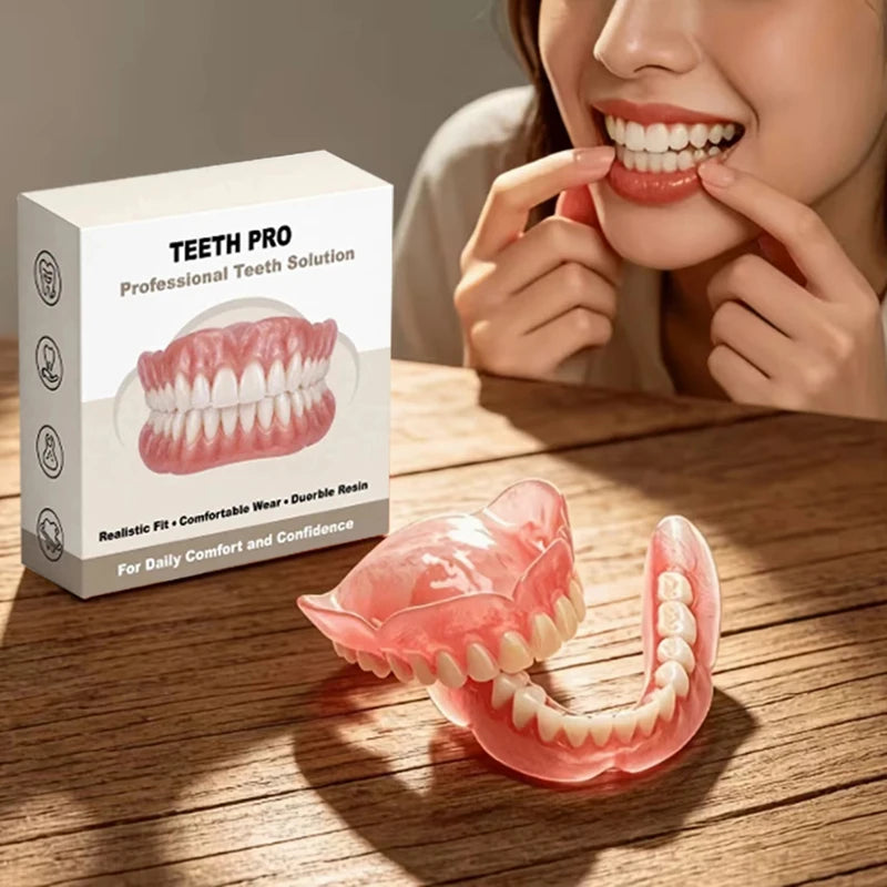 Comfortable Realistic Silicone Dentures for Daily Smile Support