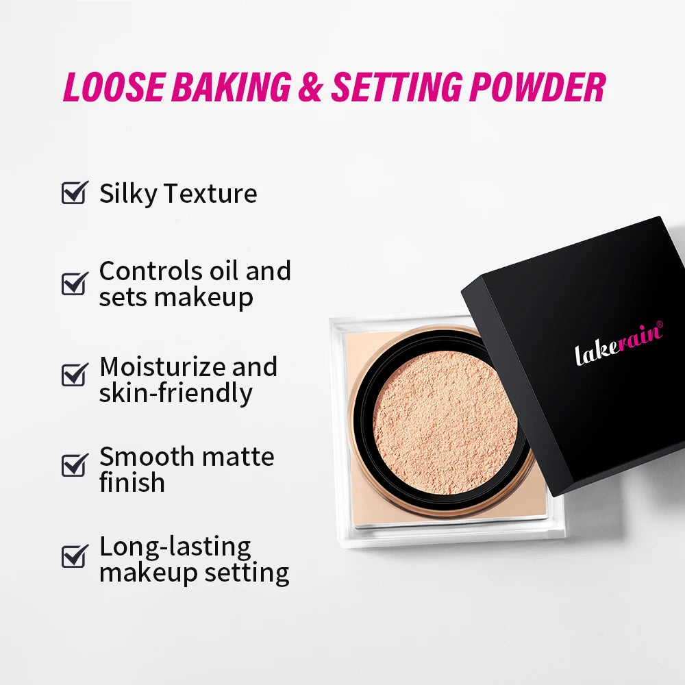 Matte Finish Oil-Control Loose Setting Powder