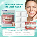 Cosmetic Denture Set for Covering Missing or Stained Teeth
