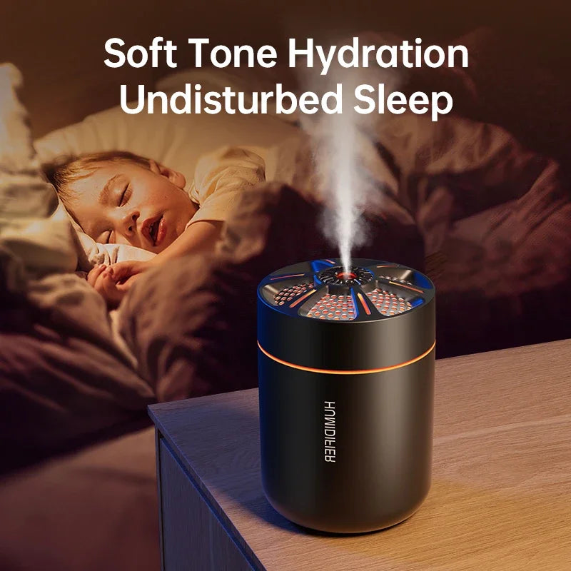180ml Portable Ultrasonic Air Humidifier and Aroma Diffuser - 4