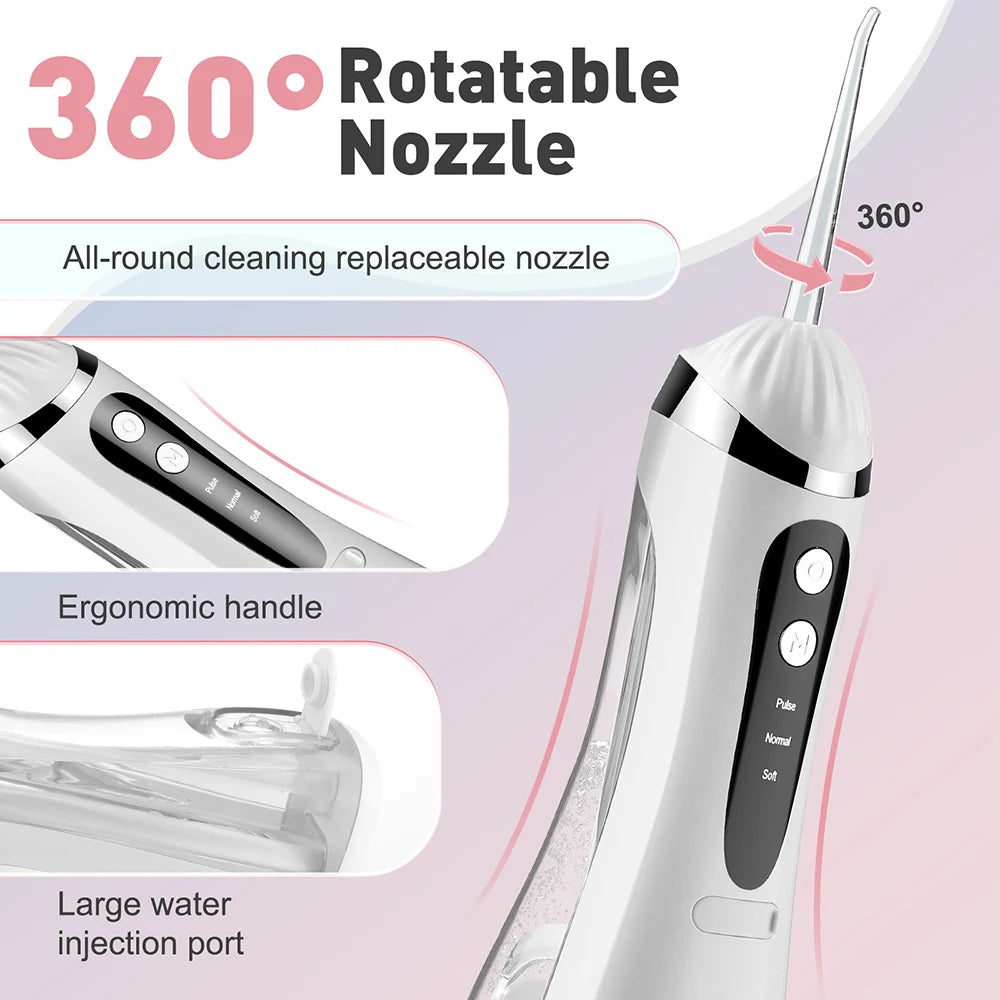 Portable Rechargeable Electric Water Flosser for Deep Teeth Cleaning - 5