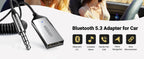 Bluetooth 5.3 Car Audio Receiver with 3.5mm AUX Adapter