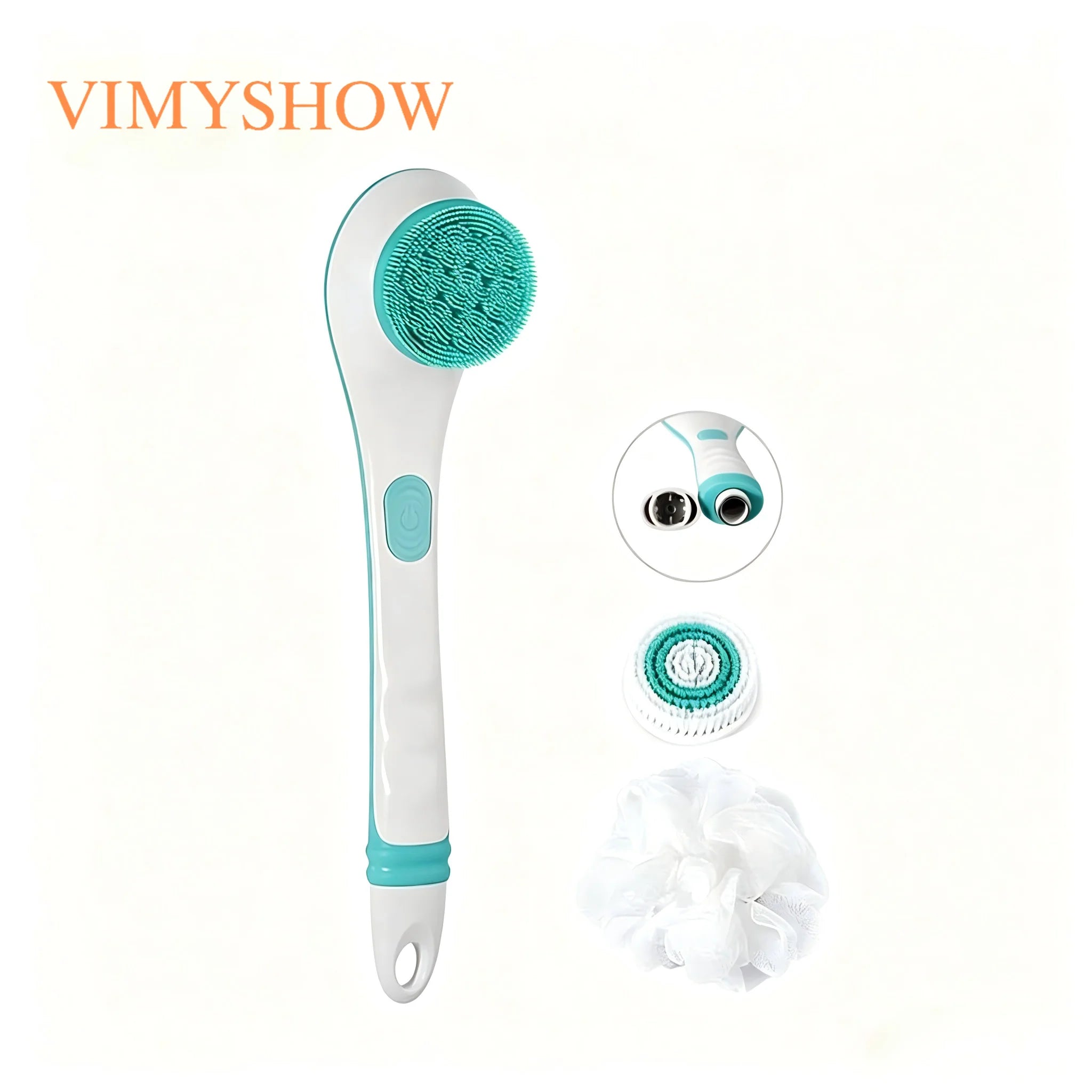 Electric Long Handle Body Brush for Shower and Exfoliation - 7