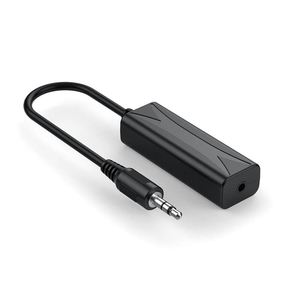 3.5mm Aux Ground Loop Noise Isolator for Car and Home Audio - 4