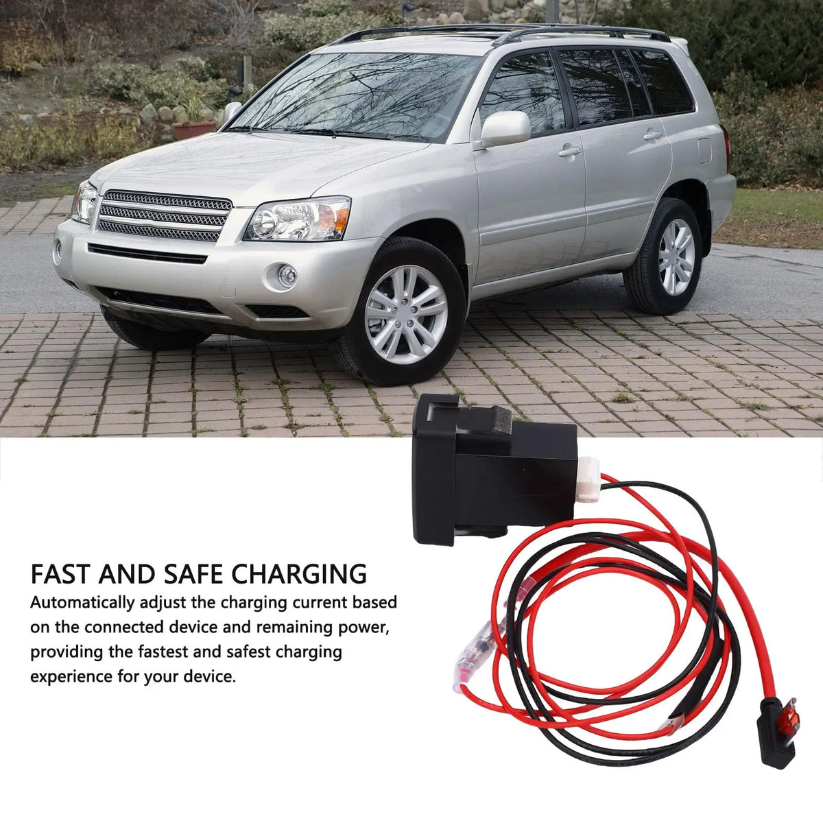 USB-C PD and QC3.0 Fast Car Charger for Toyota Dashboard