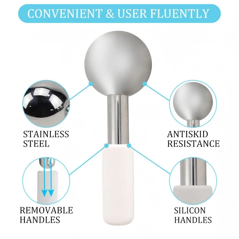 Stainless Steel Cooling Facial Globes for Puffiness and Skincare