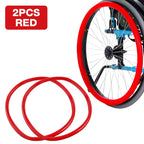 Non-Slip Silicone Wheelchair Hand Rim Covers for 24-Inch Wheels
