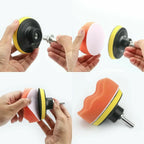 11 Piece Car Polishing Sponge Pad and Buffer Kit for Vehicle Detailing