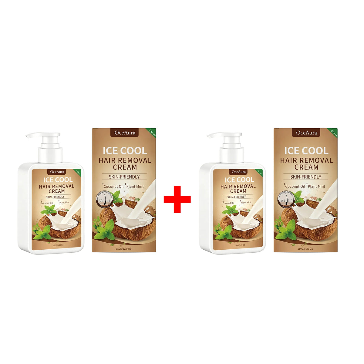 Ice Cool Painless Hair Removal Cream for Face and Body