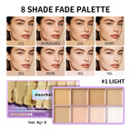 8-Shade Full Coverage Cream Concealer and Contour Palette