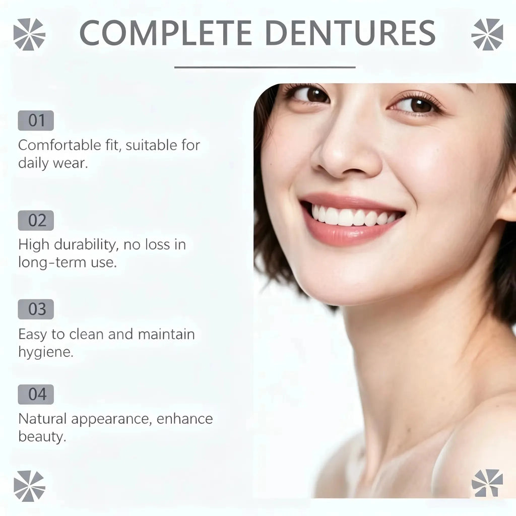 Comfort Fit Silicone Dentures for Natural Smile