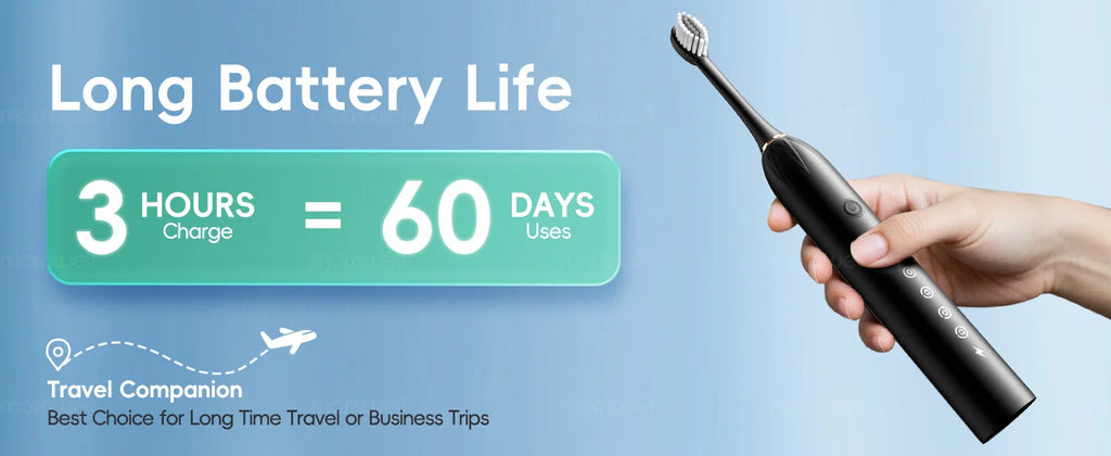 Portable Oral Irrigator and Sonic Electric Toothbrush Set