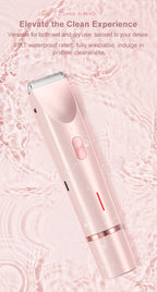 2-in-1 Waterproof Electric Hair Shaver for Body and Face