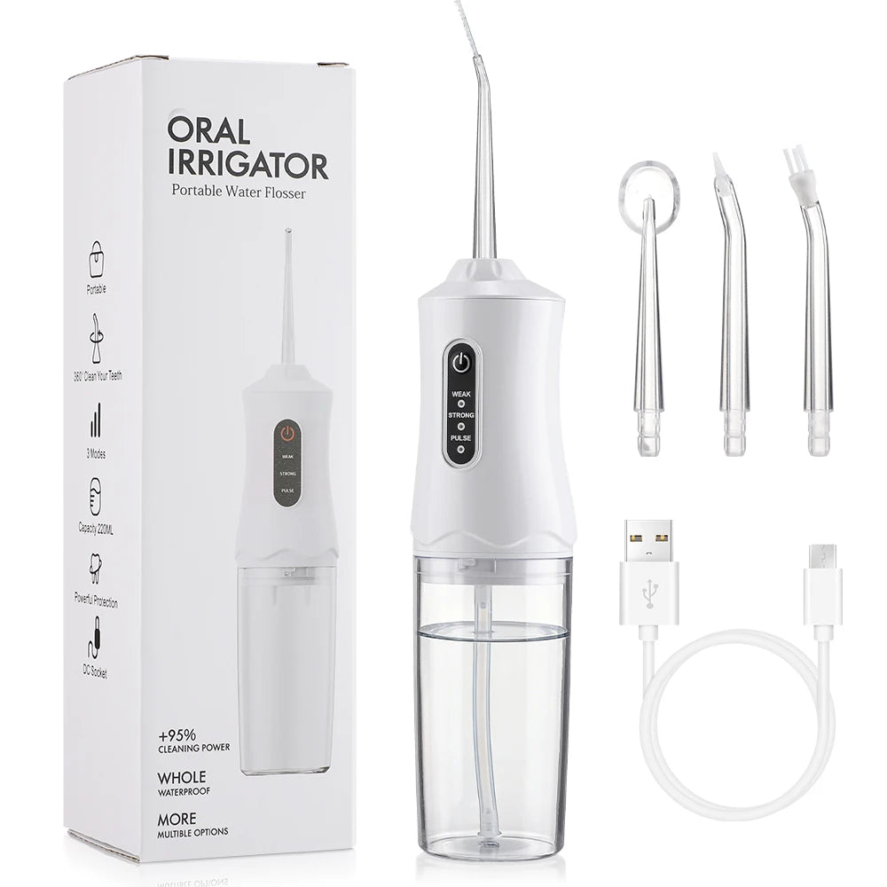 Portable Rechargeable Oral Irrigator Dental Water Flosser