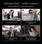 4-in-1 Electric Neck Massager Pillow with Traction and Heat