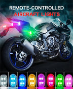 Wireless RGB LED Strobe Warning Light for Vehicles