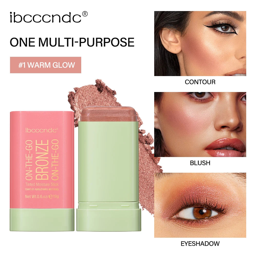 Multi-Purpose Cream Bronzer and Highlighter Stick - 1