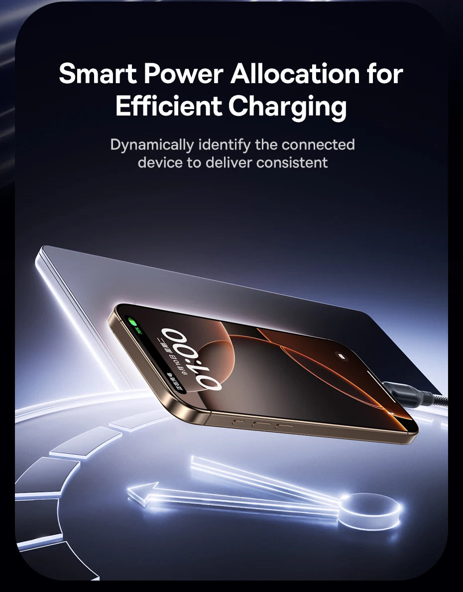 240W USB-C to USB-C Fast Charging and Data Sync Cable - 8
