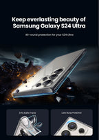 Crystal Clear Shockproof Case for Samsung S25 Ultra, S24 Ultra and S24