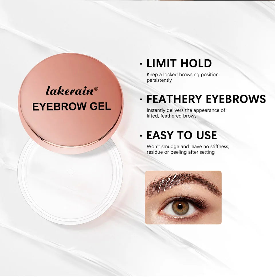 Waterproof Clear Eyebrow Styling Gel for Laminated Brow Look