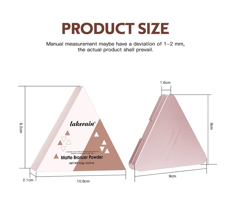 Matte Bronzer Powder for Face Contouring - 15